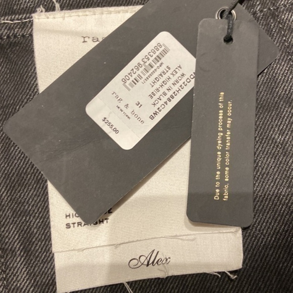 rag & bone High-Rise Straight Alex - Picture 4 of 4